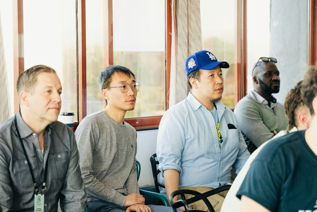 diverse people in discussion